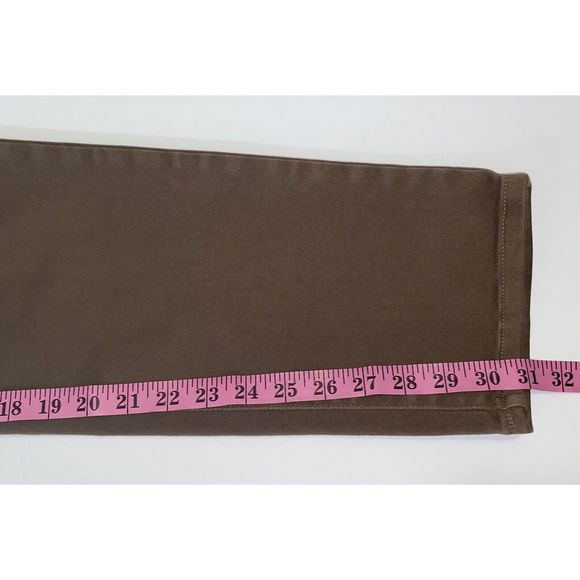 NYDJ Pull On Jegging Jeans Elastic Tan Brown Skinny Stretch Neutral High Rise 16 - Picture 10 of 14
